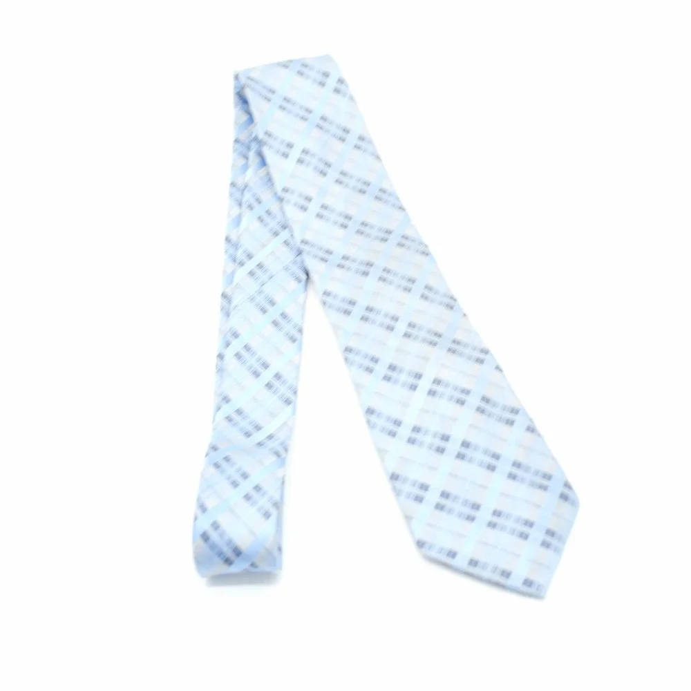 Calvin Klein Silk Tie Woven Blue‎ Plaid